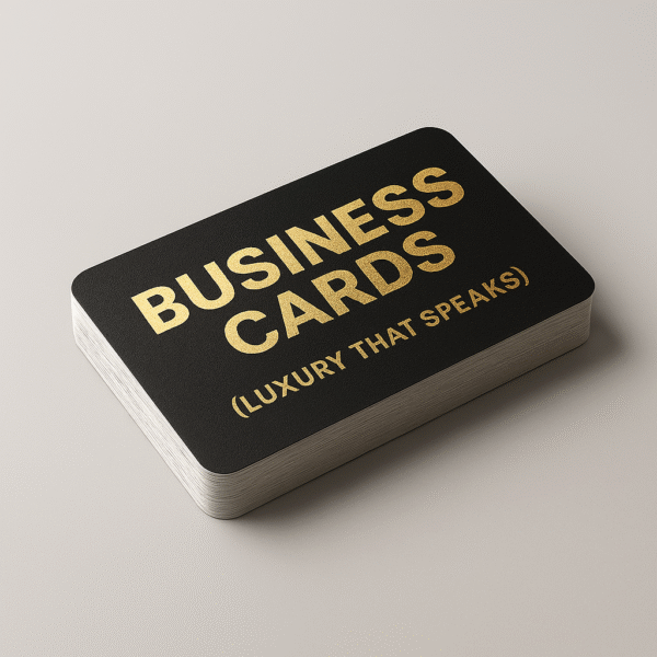 Business Cards – Gold Foil (Luxury That Speaks)