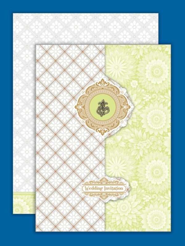 Pothigai (SAP-4112 - Wedding Invitation Green Set)