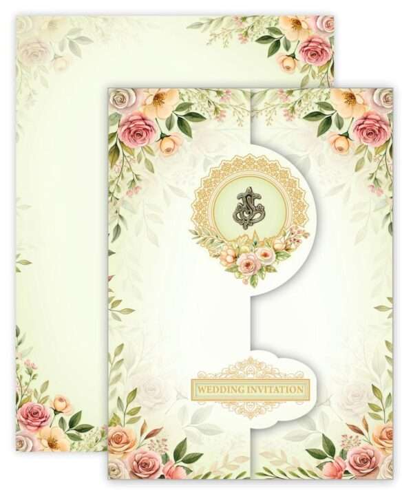 Pothigai (SAP-4116 - Wedding Invitation Green Set)