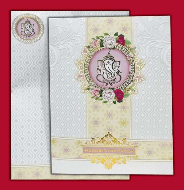 Rishi Pearl(SAP-Box Card 8506-Vinayagar Wedding Invitation Set)